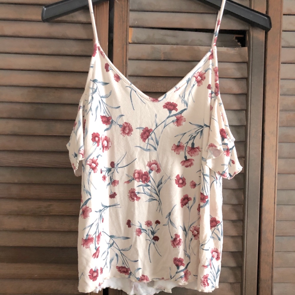 American Eagle floral shirt